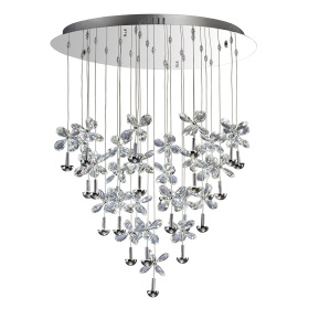 Aviva Crystal Ceiling Lights Diyas Multiple Crystal Pendants Aviva Crystal Ceiling Lights Diyas Multiple Crystal Pendants